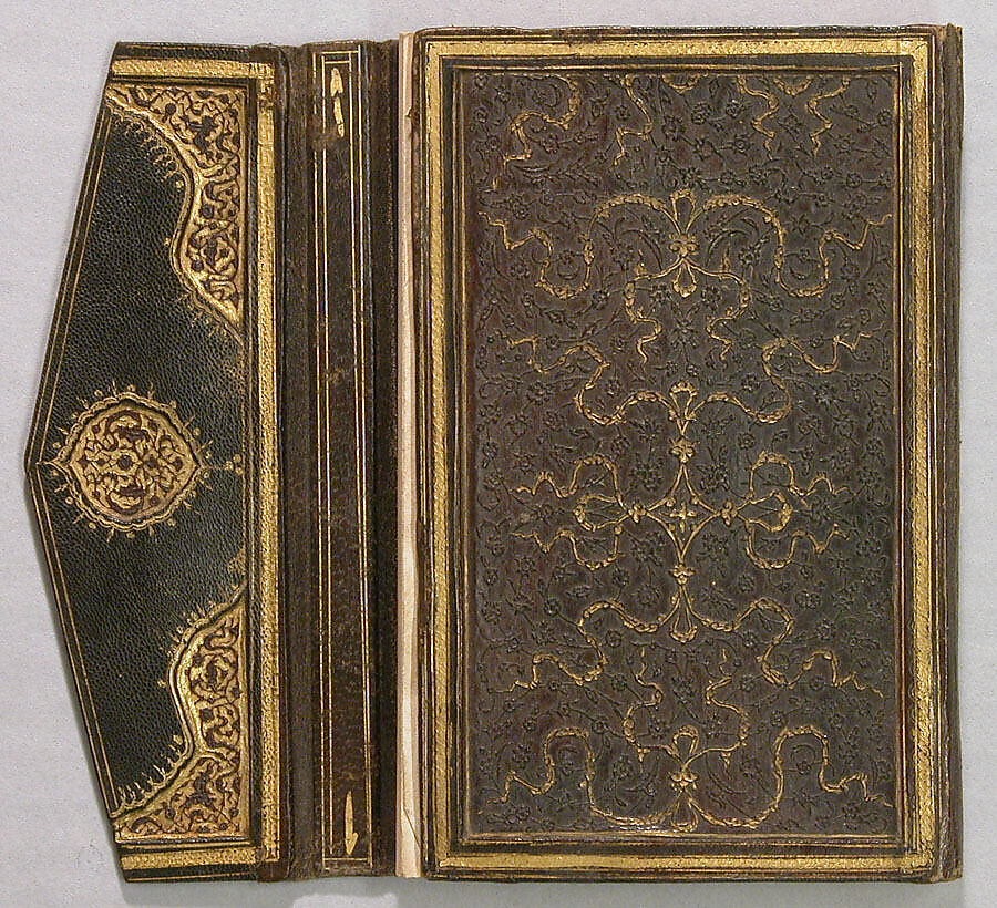 Bookbinding (Jild-i kitab), Leather; gilded 