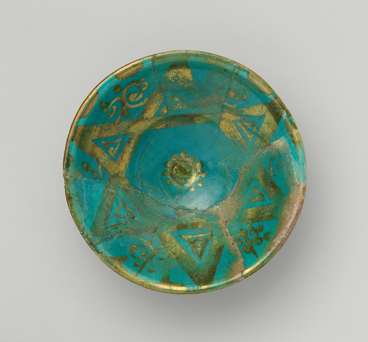 Luster Bowl, Stonepaste; luster-painted 