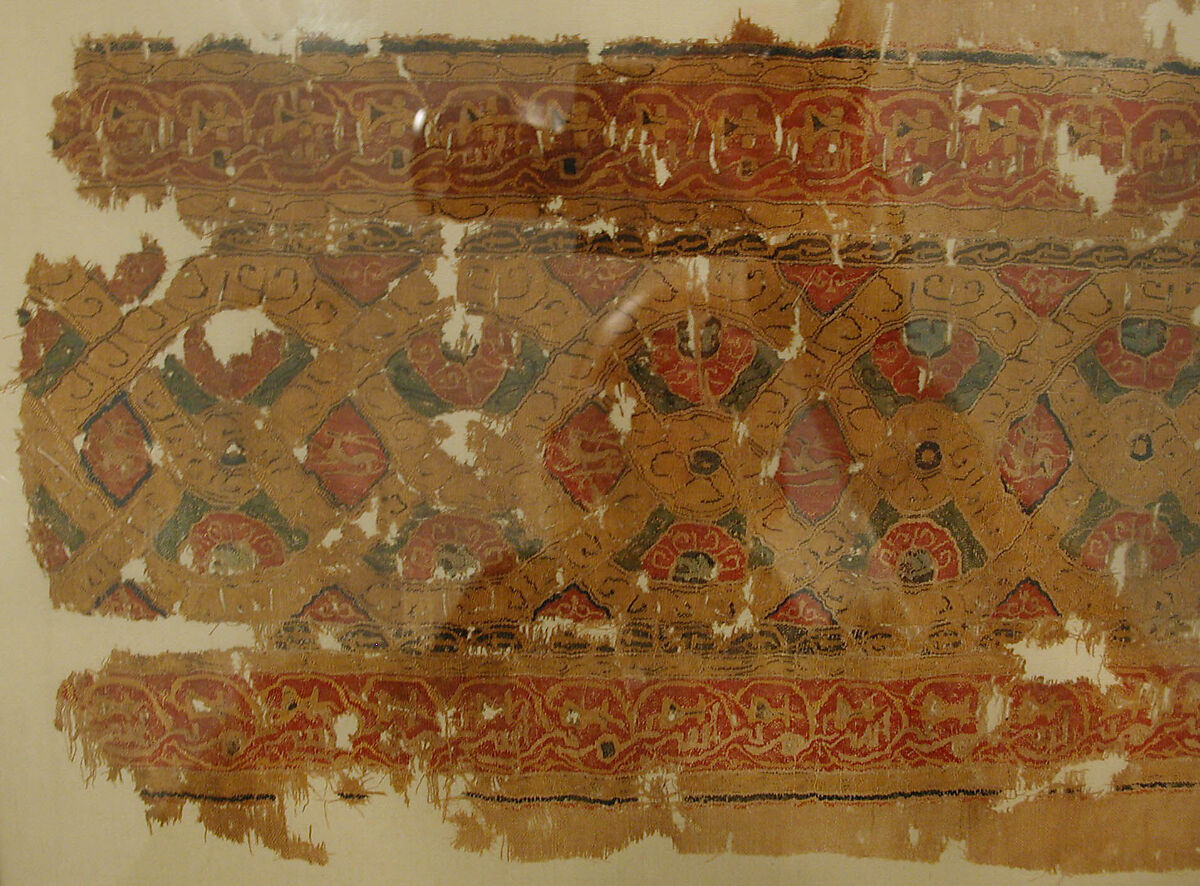 Textile Fragment, Linen and silk