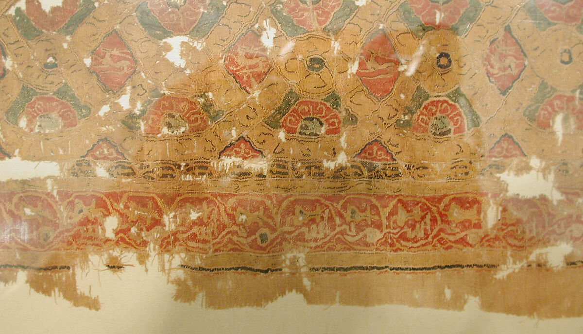 Textile Fragment, Linen and silk