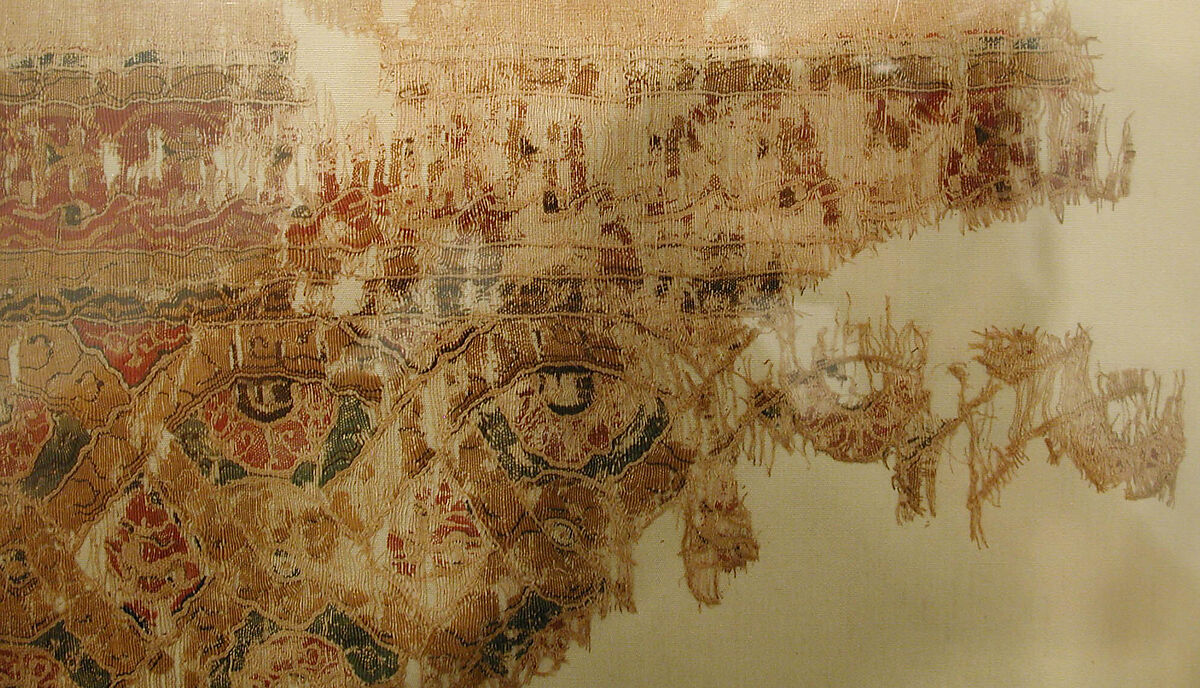 Textile Fragment, Linen and silk