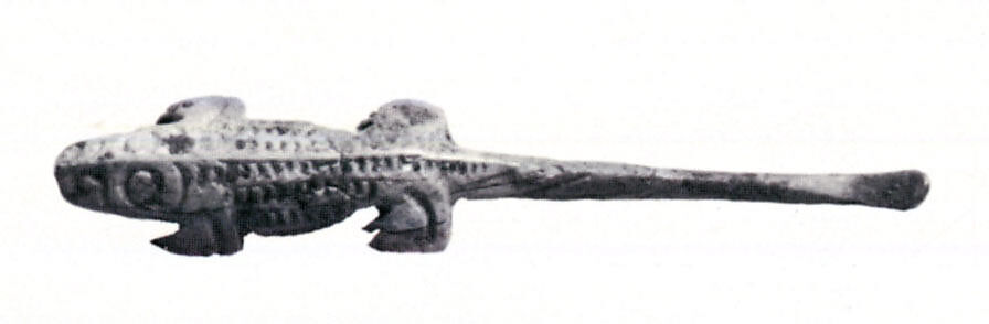Ear Pick in the Shape of an Alligator, Bone, China 