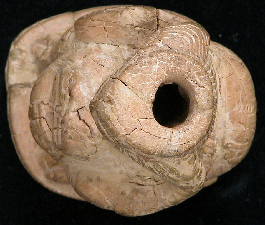 Carved Figural Chess Piece or Container, Ivory; carved and incised