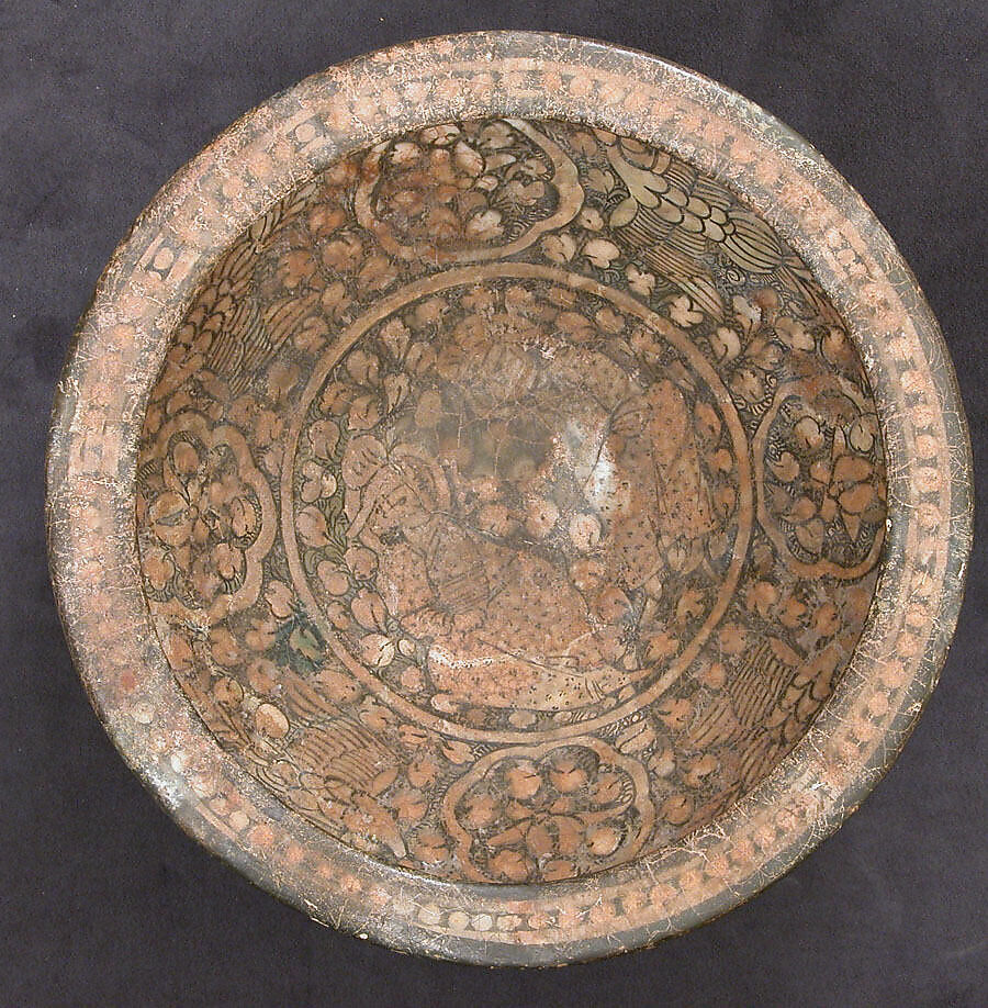 Bowl, Stonepaste; underglaze painting