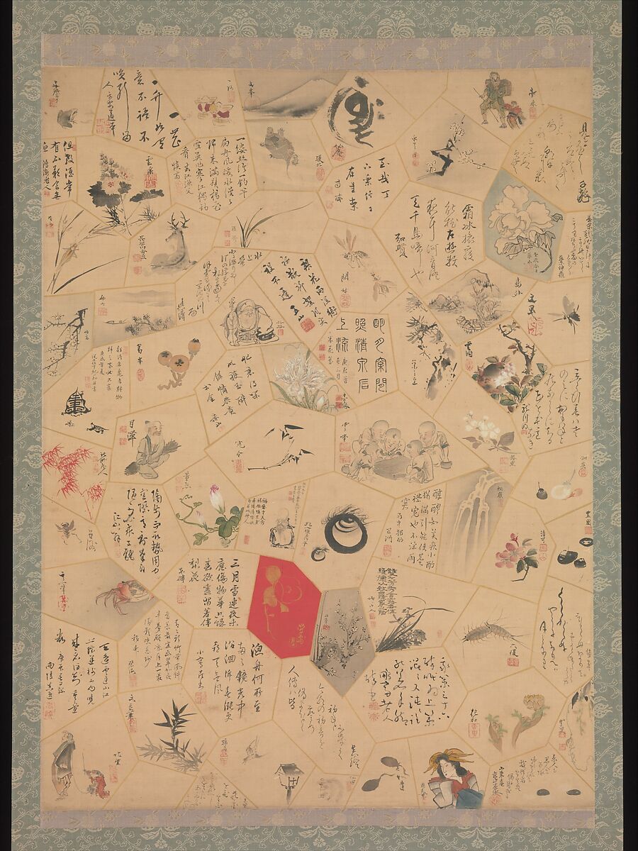 Miscellaneous Paintings and Calligraphy for the Third Year of the Bunsei Era, Tani Bunchō (Japanese, 1763–1840), Hanging scroll; ink and color on paper, Japan 