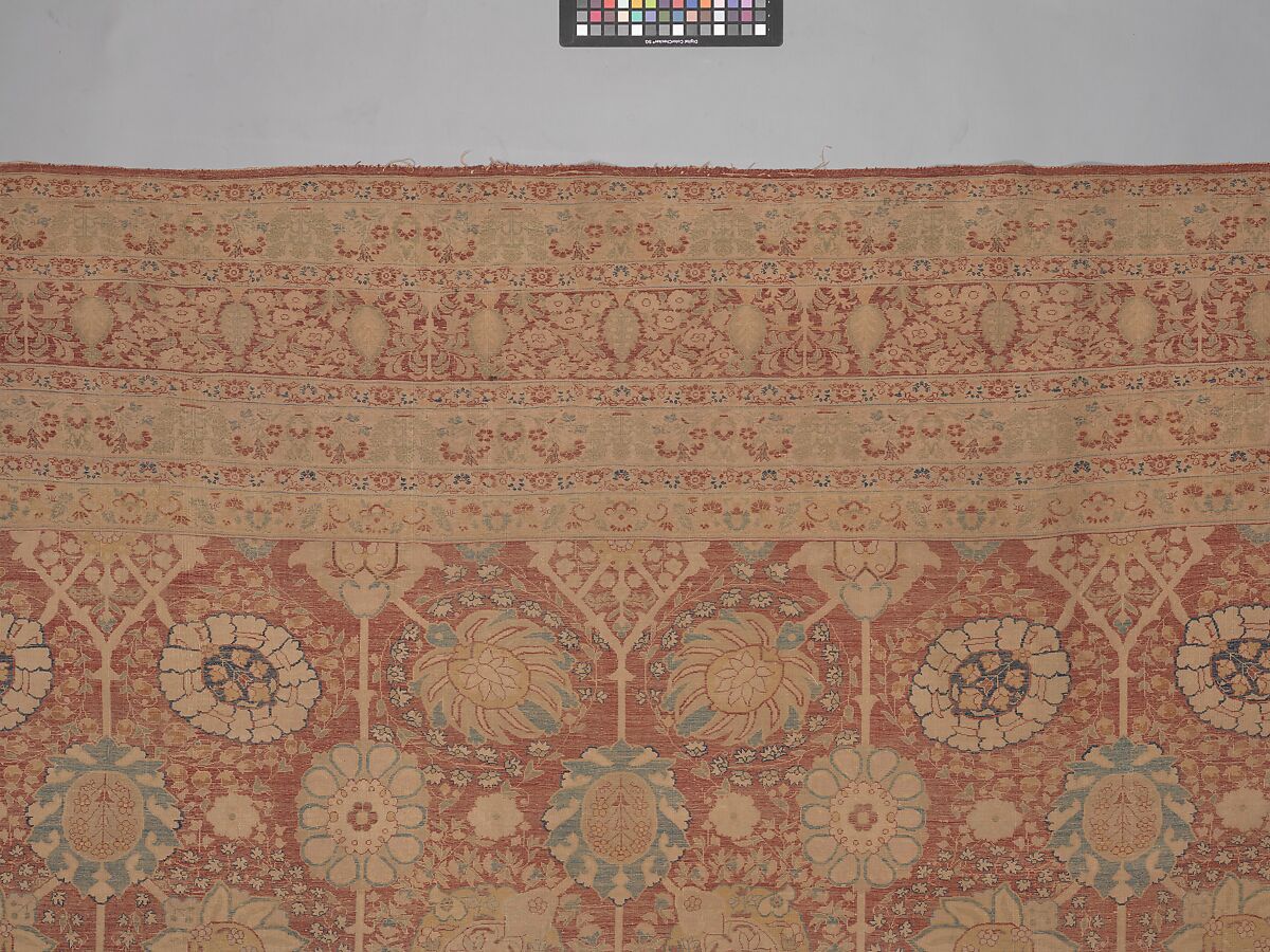 Carpet, Silk; asymmetrically knotted pile