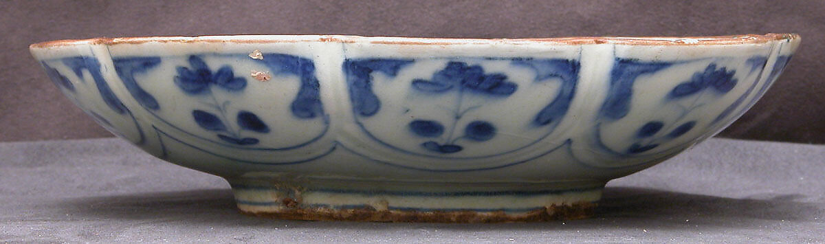 Dish, Earthenware; glazed