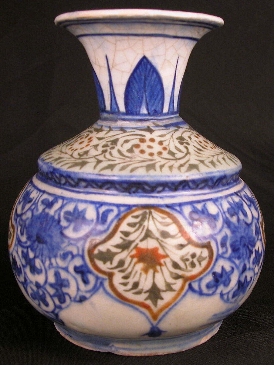 Vase, Earthenware; glazed 