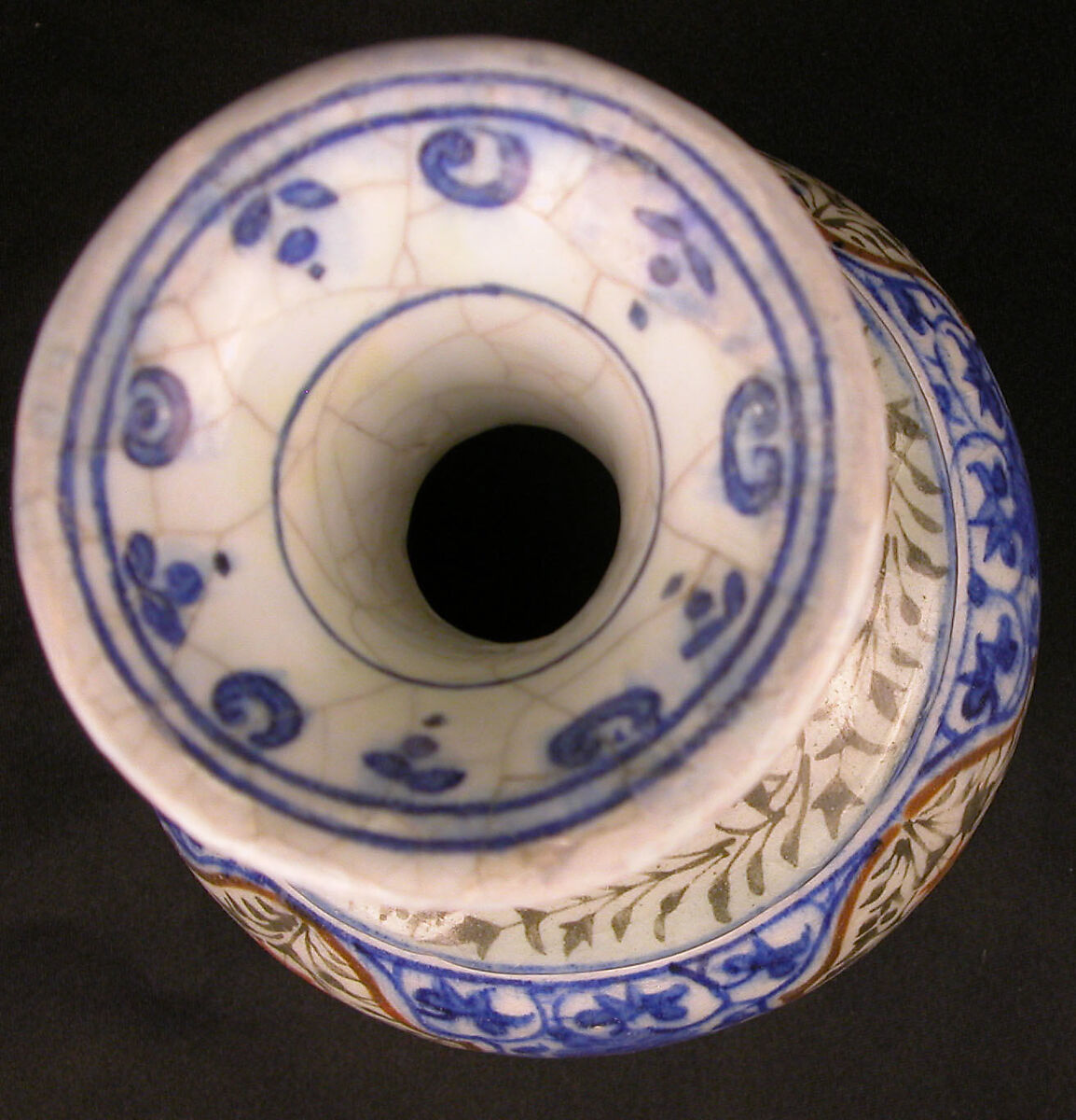Vase, Earthenware; glazed