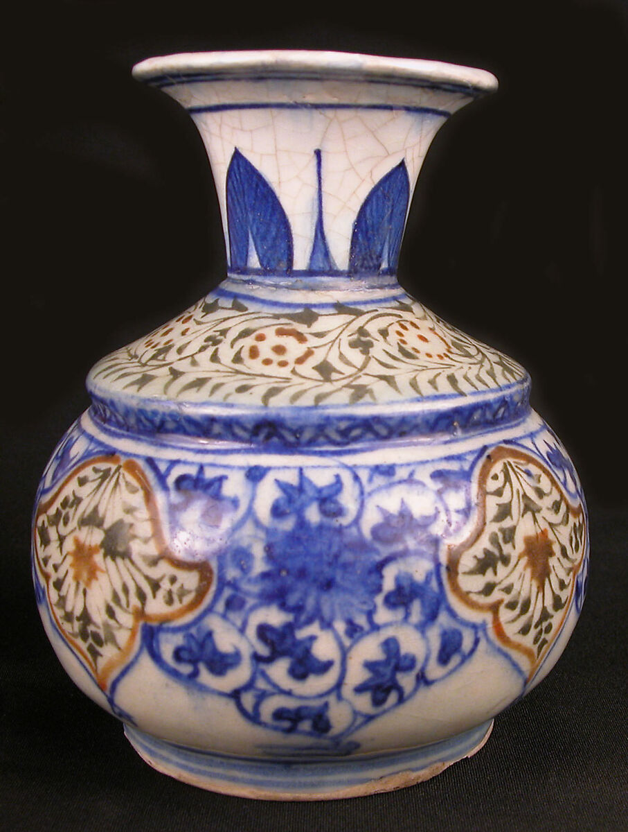 Vase, Earthenware; glazed