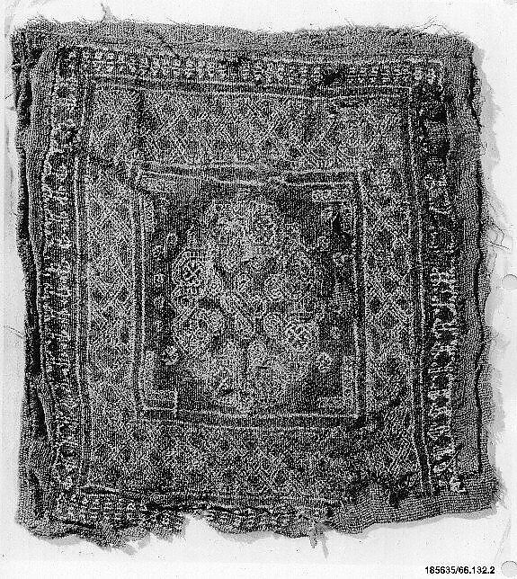 Textile Fragment, Wool and undyed linen