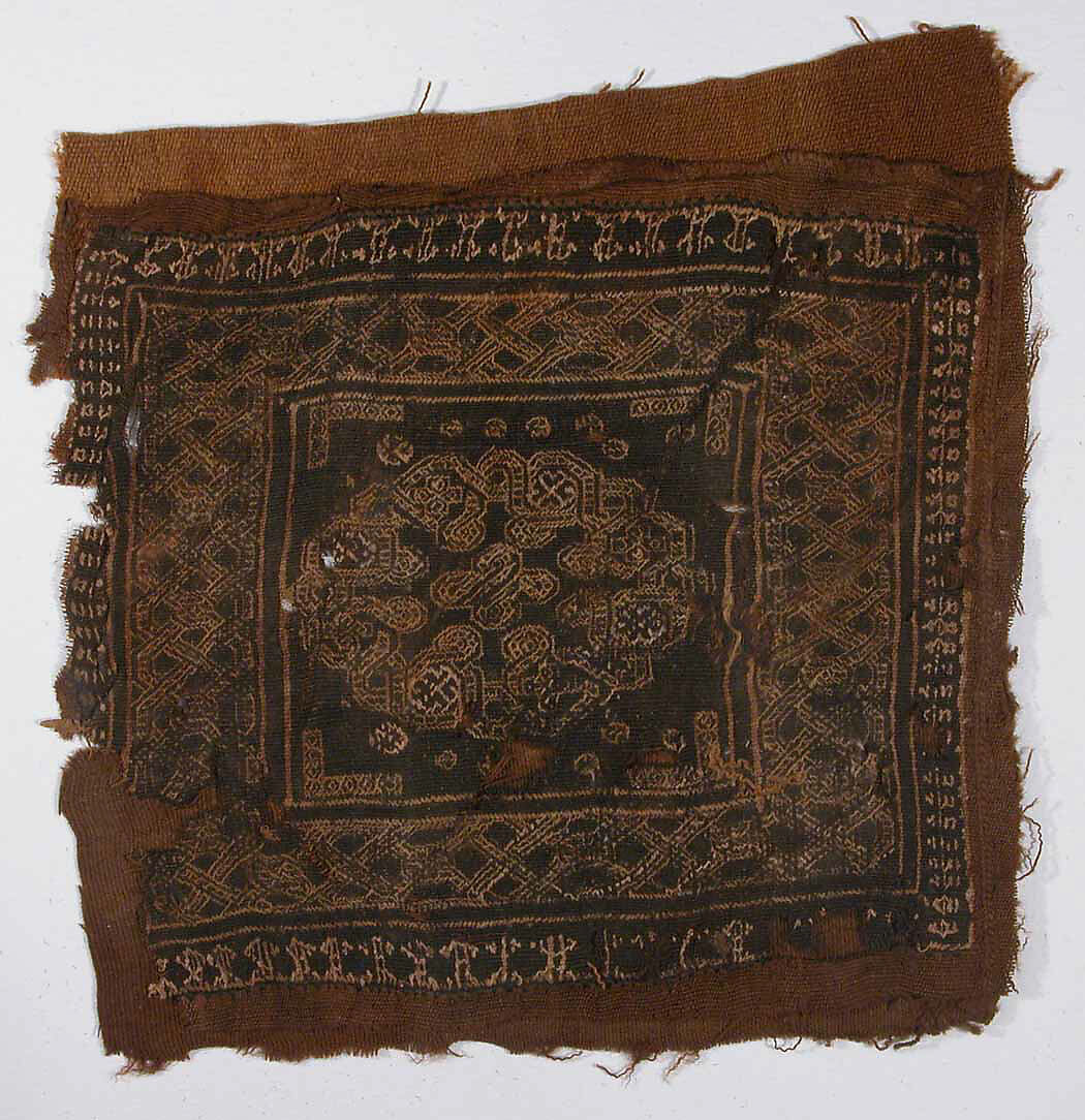 Textile Fragment, Wool and undyed linen