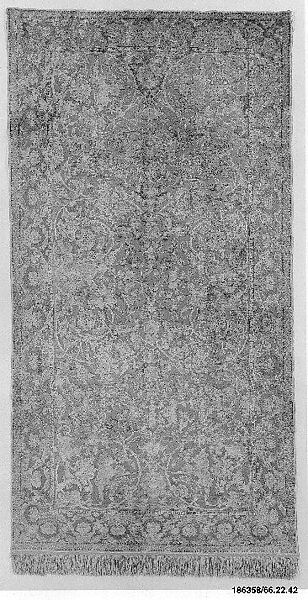 Carpet, Silk, metal wrapped thread