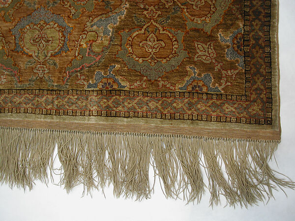 Carpet, Silk, metal wrapped thread