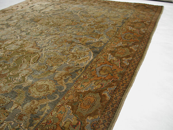 Carpet, Silk, metal wrapped thread