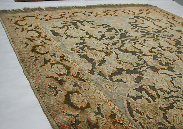 Carpet, Silk, metal wrapped thread