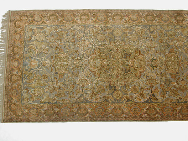 Carpet, Silk, metal wrapped thread