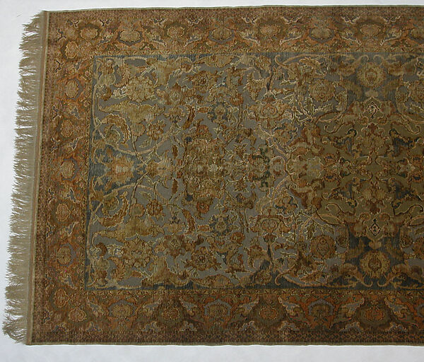 Carpet, Silk, metal wrapped thread