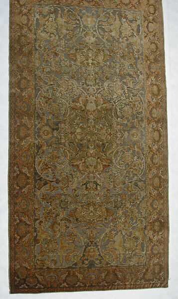 Carpet, Silk, metal wrapped thread