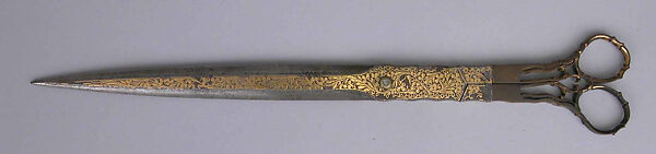 Scissors, Steel, bronze, and gold