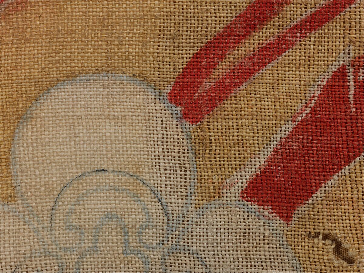 Kyōgen Overvest (kataginu) with Japanese Lobster, Resist-dyed and painted on plain weave hemp, Japan