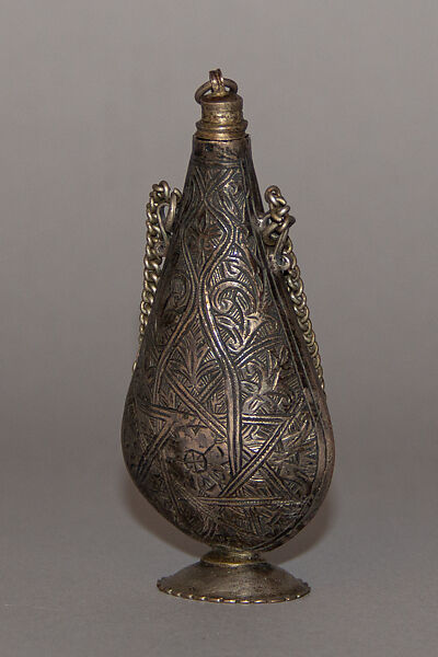 Kohl Flask, Silver, wood