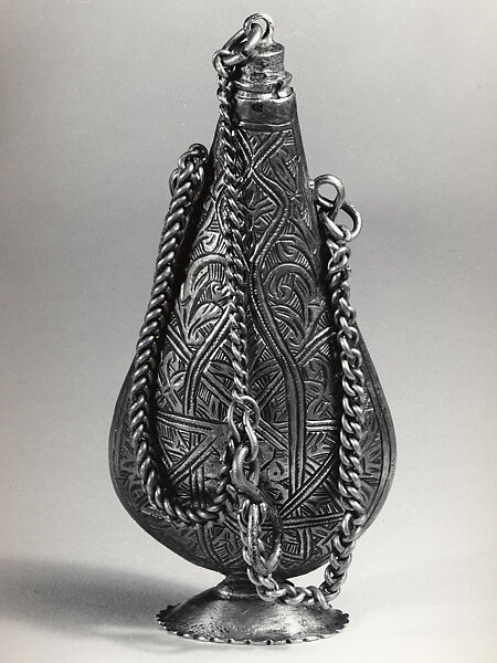 Kohl Flask, Silver, wood