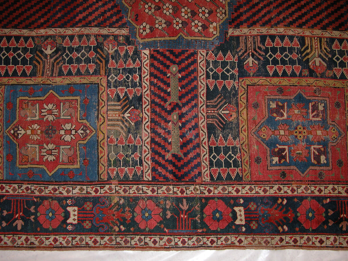 Garden Carpet, Cotton (warp and weft), wool (pile); symmetrically knotted pile