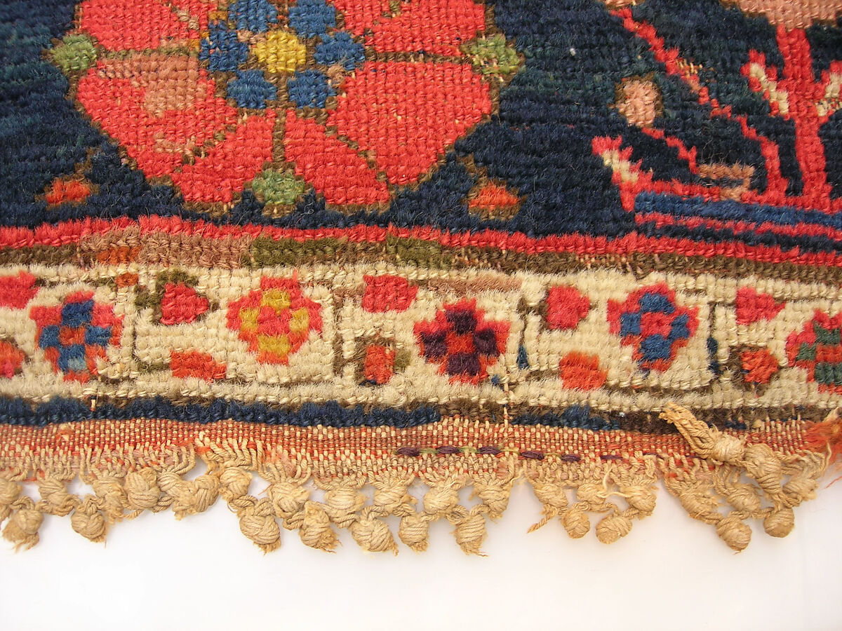 Garden Carpet, Cotton (warp and weft), wool (pile); symmetrically knotted pile