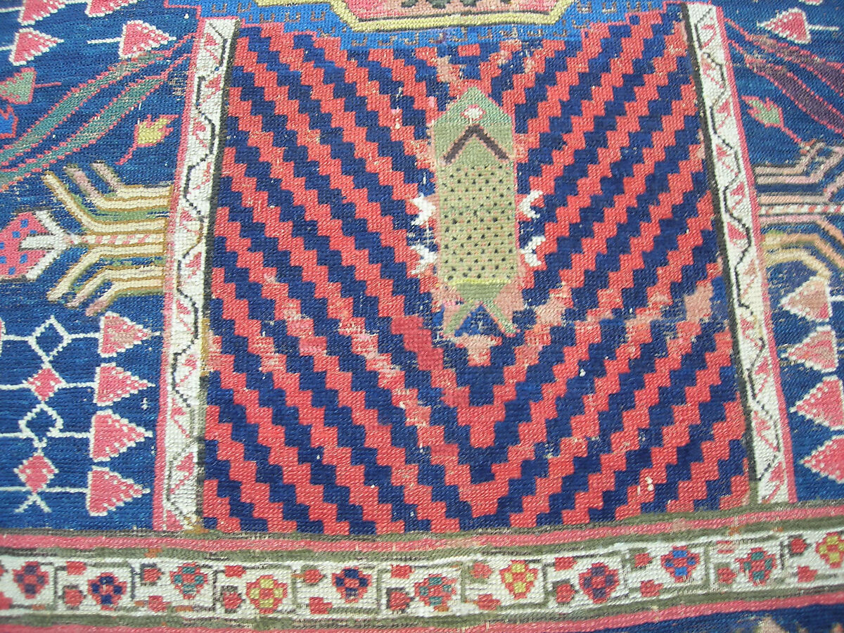 Garden Carpet, Cotton (warp and weft), wool (pile); symmetrically knotted pile