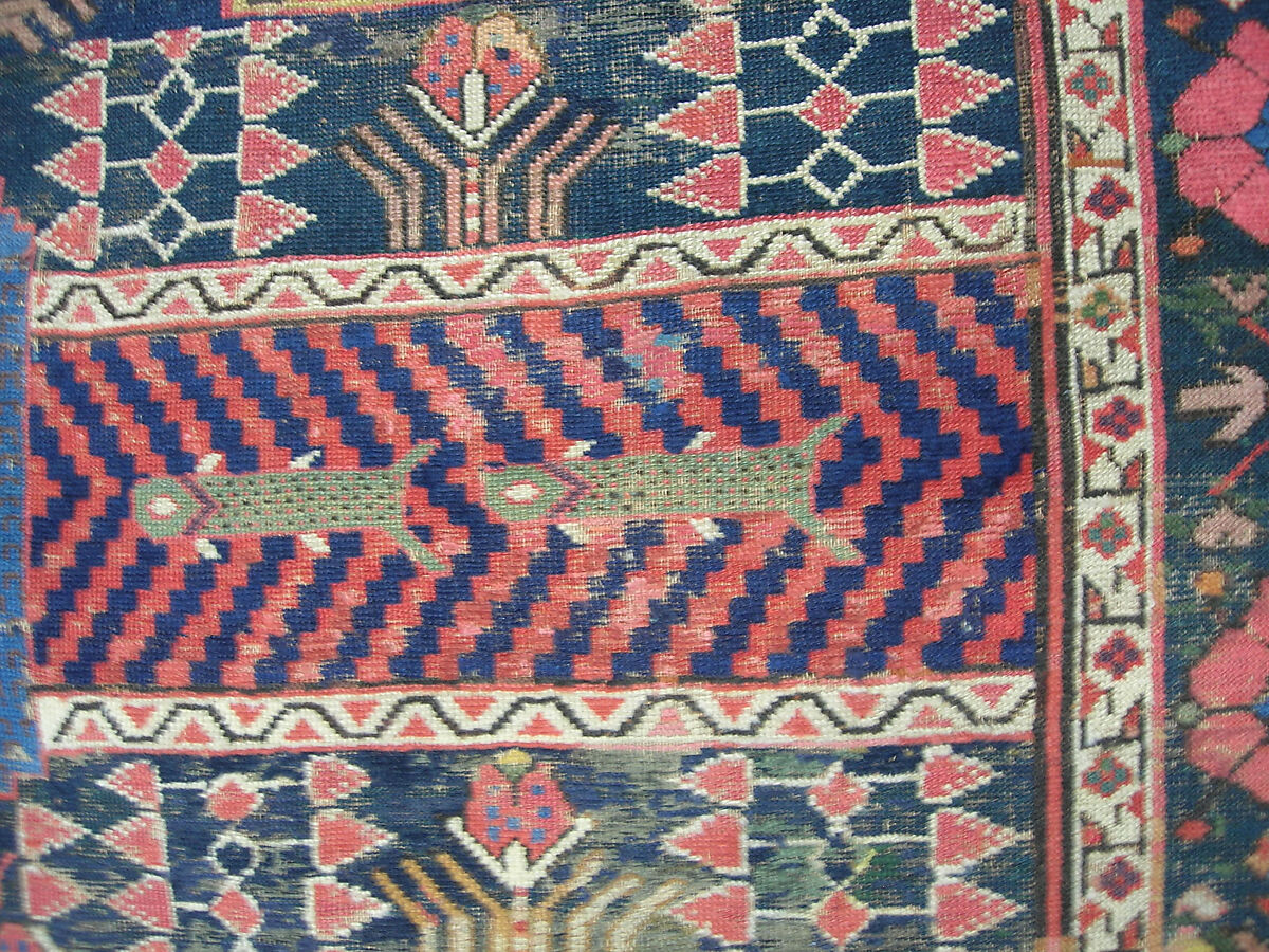 Garden Carpet, Cotton (warp and weft), wool (pile); symmetrically knotted pile