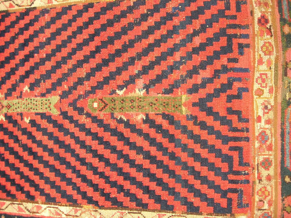 Garden Carpet, Cotton (warp and weft), wool (pile); symmetrically knotted pile