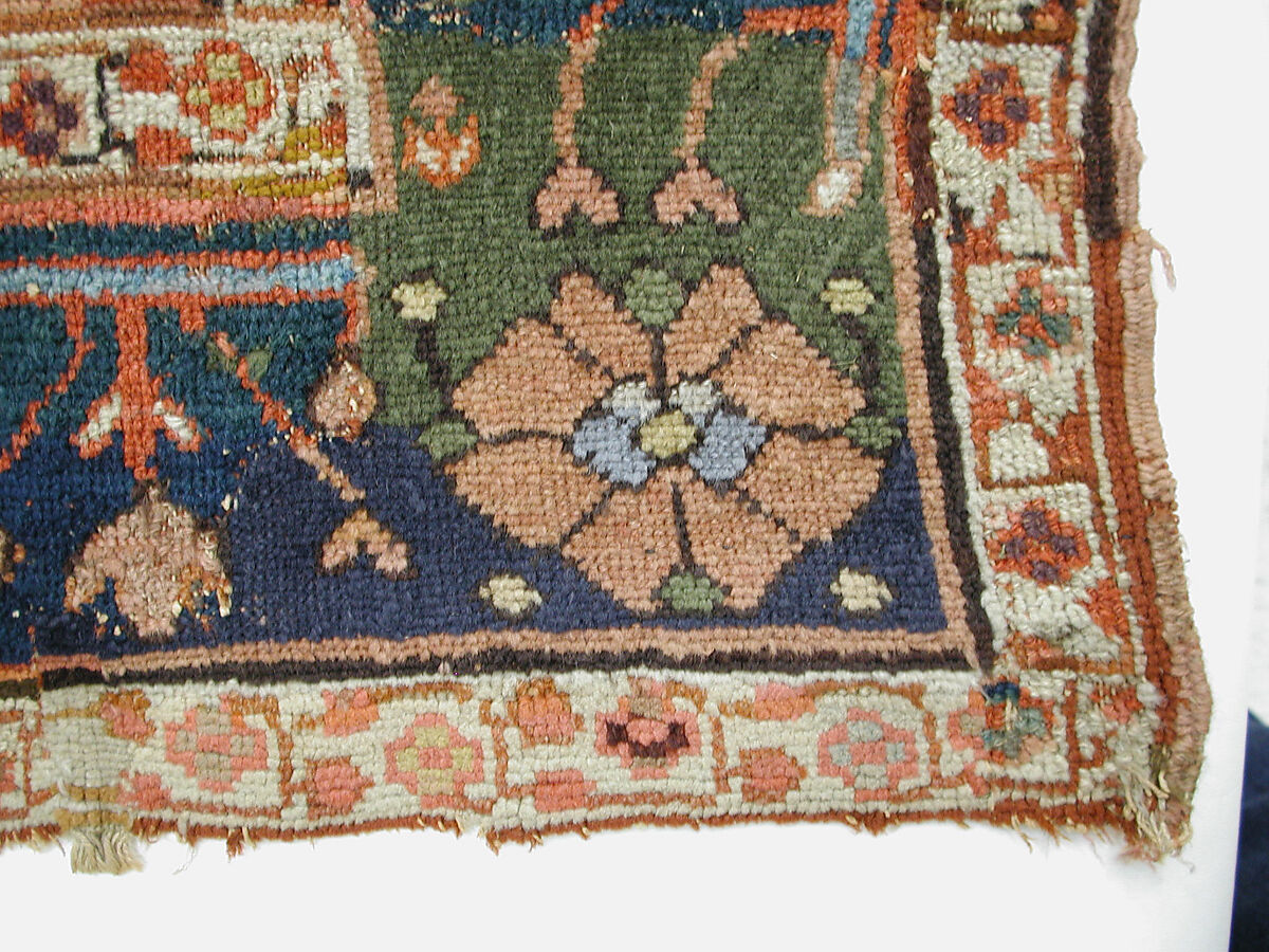 Garden Carpet, Cotton (warp and weft), wool (pile); symmetrically knotted pile