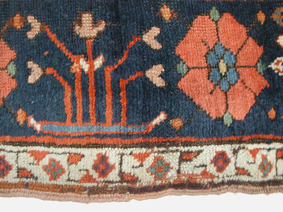 Garden Carpet, Cotton (warp and weft), wool (pile); symmetrically knotted pile