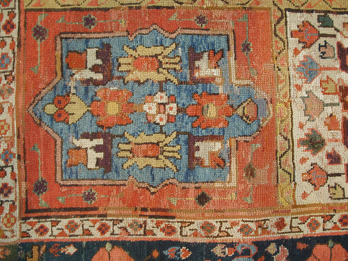 Garden Carpet, Cotton (warp and weft), wool (pile); symmetrically knotted pile