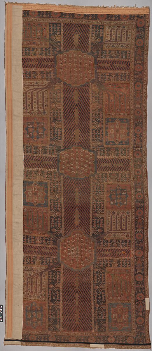 Garden Carpet, Cotton (warp and weft), wool (pile); symmetrically knotted pile