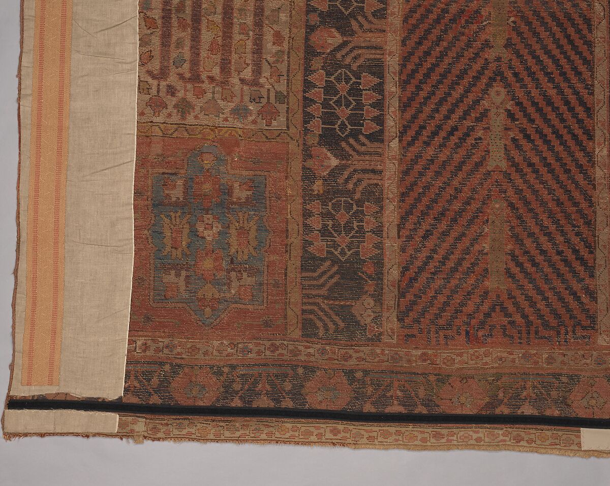 Garden Carpet, Cotton (warp and weft), wool (pile); symmetrically knotted pile