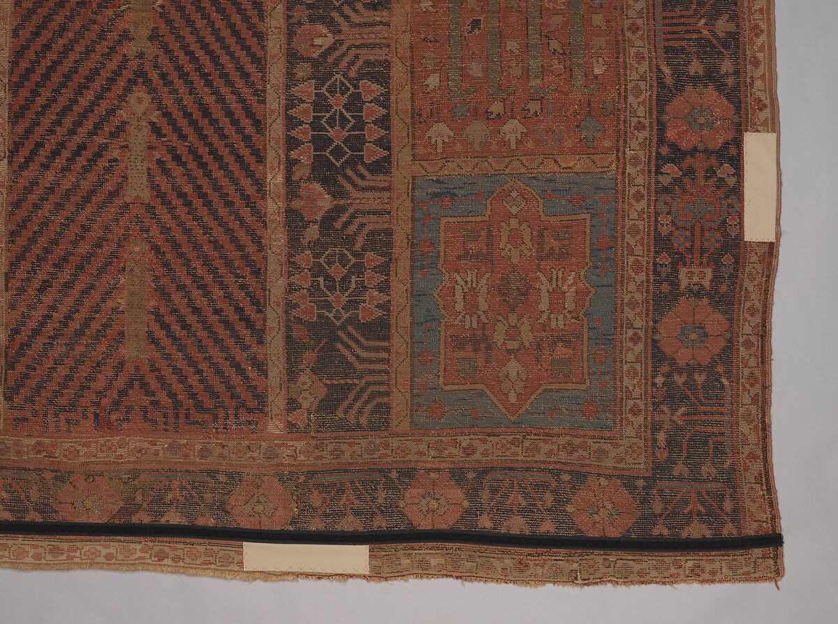 Garden Carpet, Cotton (warp and weft), wool (pile); symmetrically knotted pile