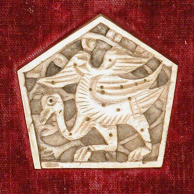 Plaque, Bone; carved and incised