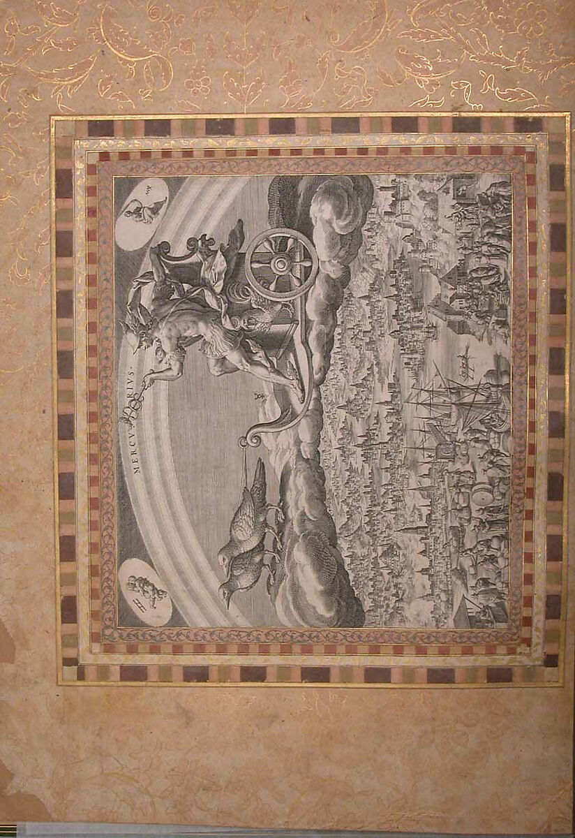 "Mercury," Folio from the Bellini Album, Ink, opaque watercolor, and gold on paper