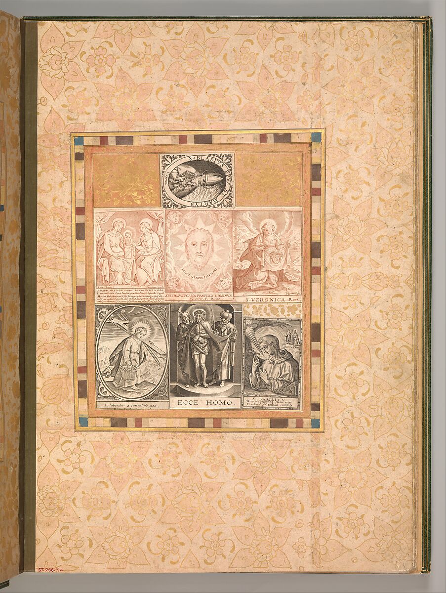 "Seven Devotional Scenes," Folio from the Bellini Album, Ink, opaque watercolor, and gold on paper 