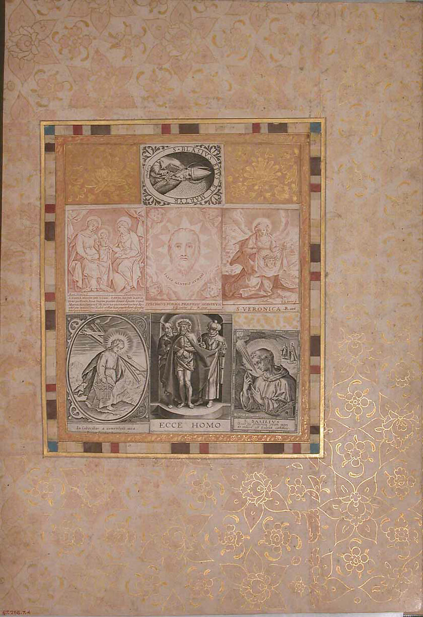 "Seven Devotional Scenes," Folio from the Bellini Album, Ink, opaque watercolor, and gold on paper