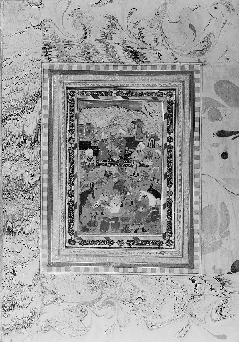 "Yusuf Freed from the Well," Folio from the Bellini Album, Ink, opaque watercolor, and gold on paper