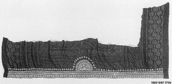 Textile Fragments, Silk, mirrors; embroidered