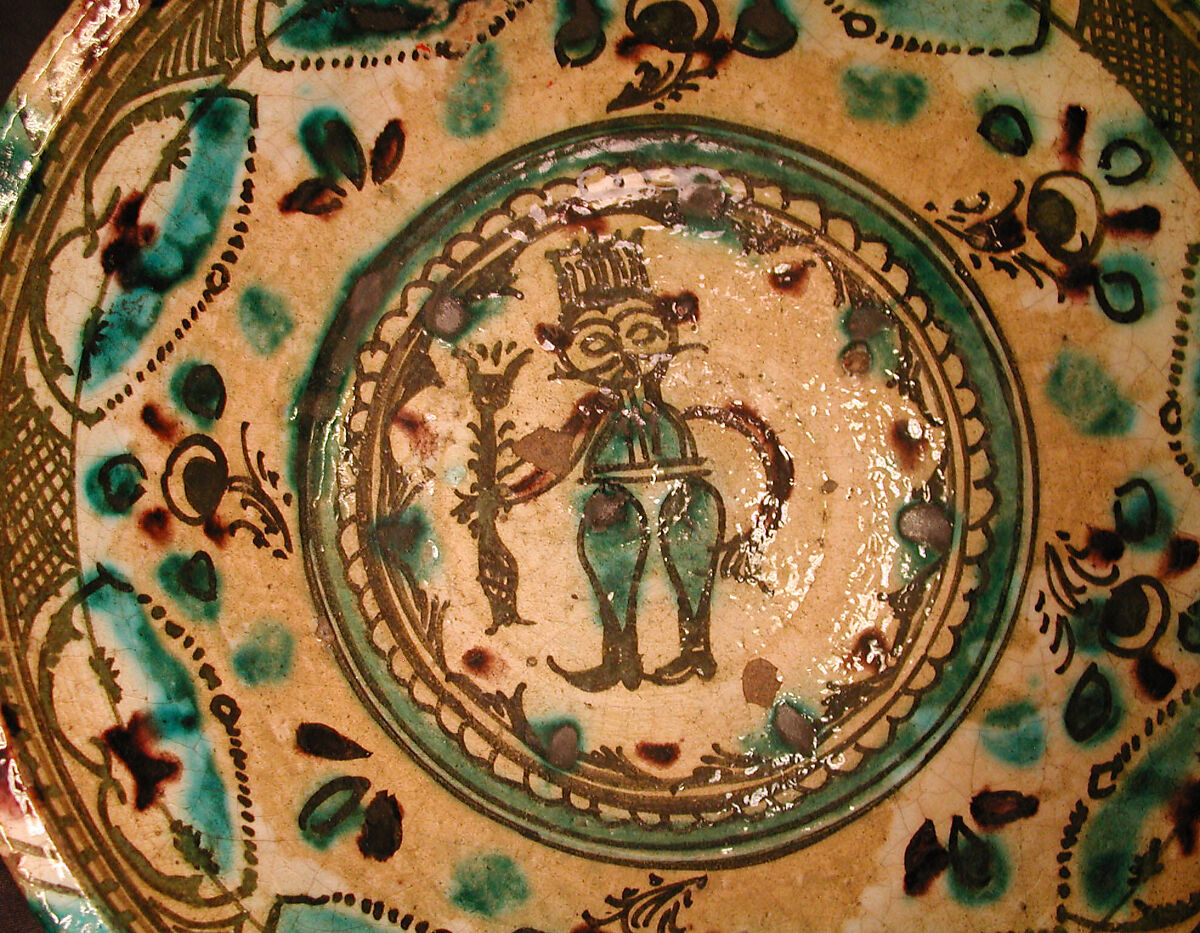 Bowl, Earthenware; painted and glazed
