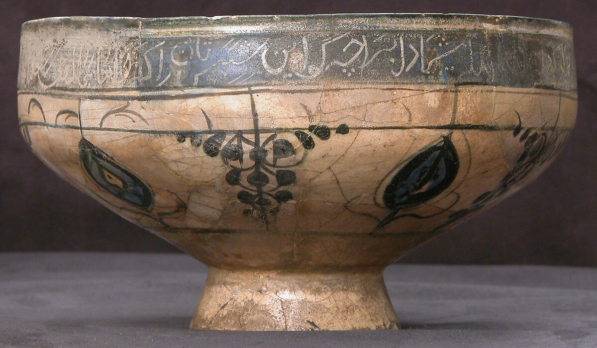 Bowl, Stonepaste; polychrome painted under transparent glaze