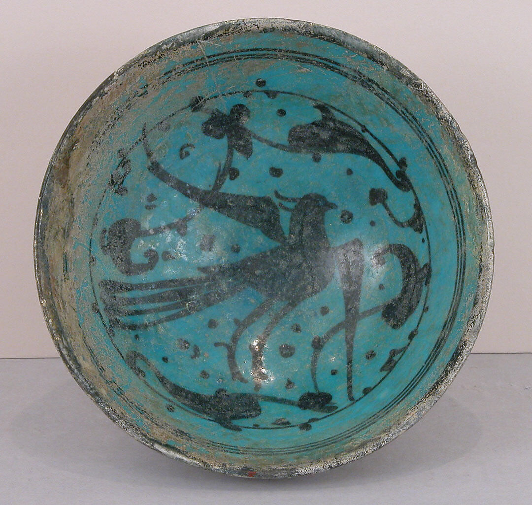 Bowl, Stonepaste; underglaze painted