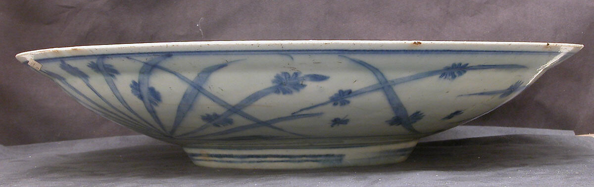 Dish, Stonepaste; painted and glazed