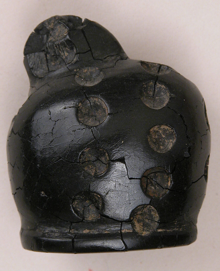 Chess Piece, Knight, Jet; carved