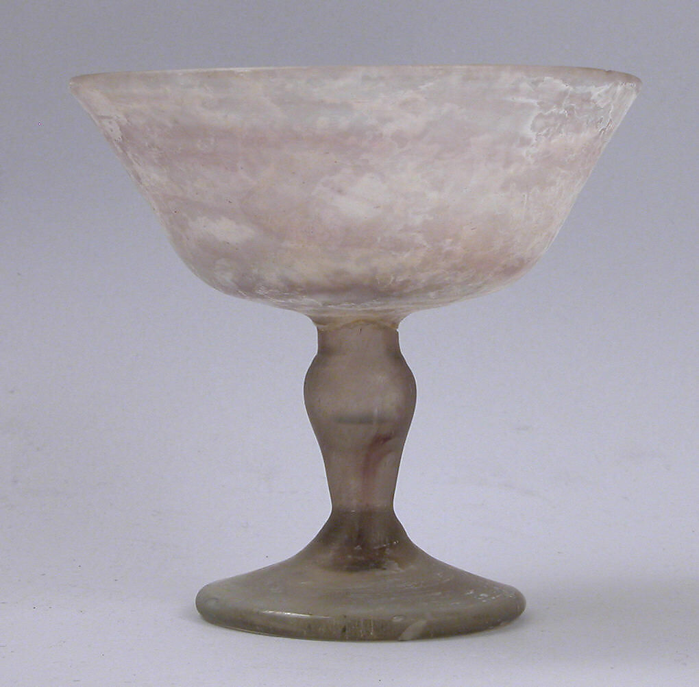 Goblet, Glass; blown 